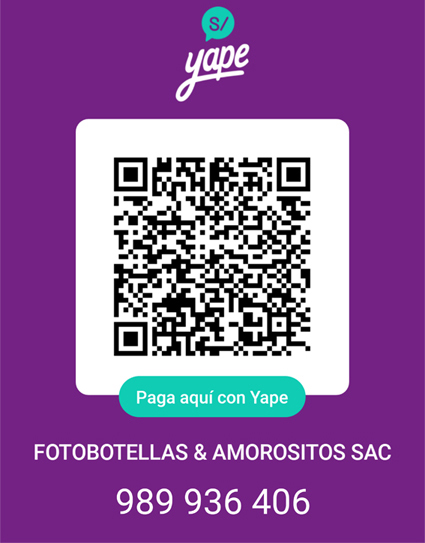 YAPE FOTOBOTELLAS & AMOROSITOS S.A.C.